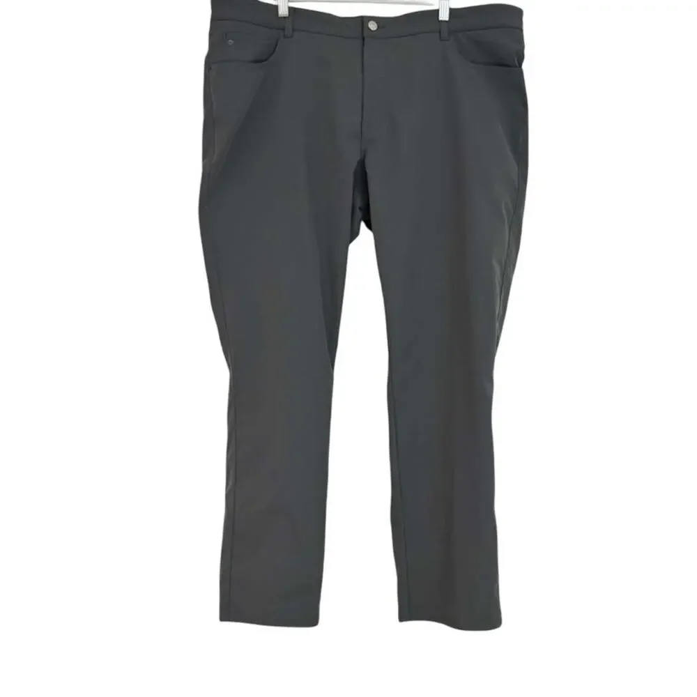 Peter Millar Mens Solid Grau eb66 Classic Fit 2 Way Stretch Pants Casual 42x30